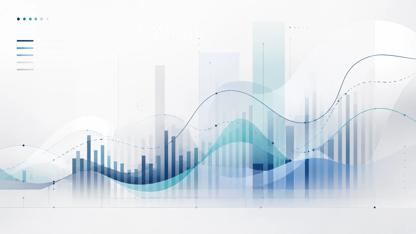 Abstract macroeconomic report visual